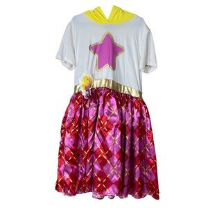 Trolls Dress Costume Cape Hood Size XL (14) Play Dress-Up